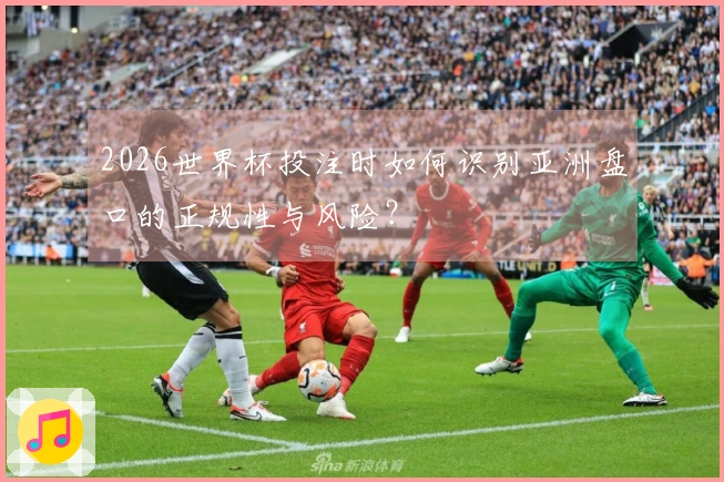 2026世界杯投注时如何识别亚洲盘口的正规性与风险？